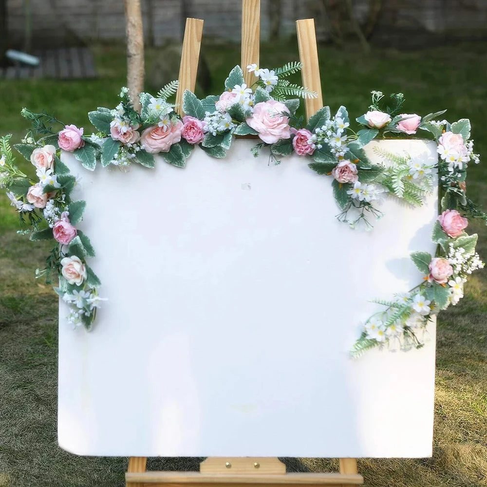 Pastel Floral Garland Arrangement