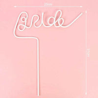 Bride To Be Straw Wedding Bridal Shower Decoration Favors Bachelorette