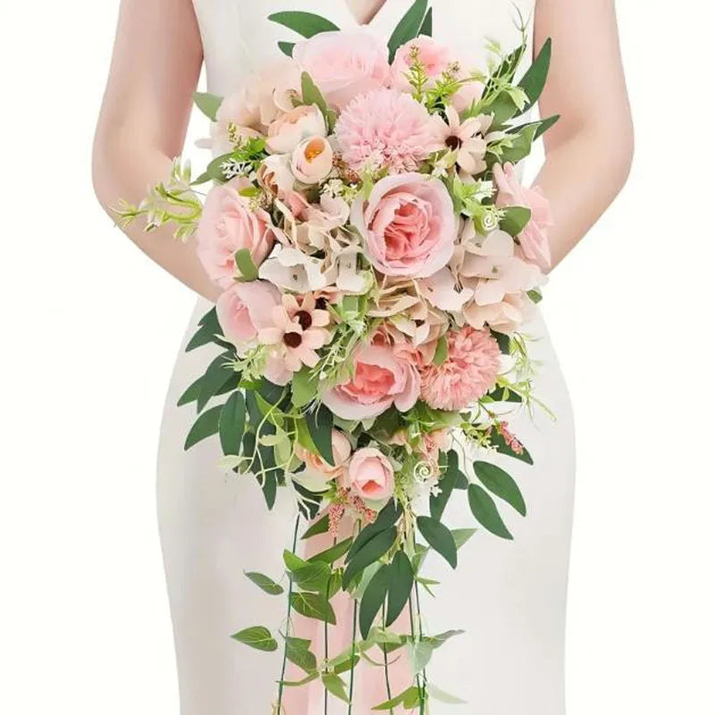 Lavender Cascading Bridal Bouquet