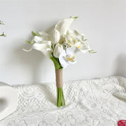 White Tulip Calla Bridal Bouquet