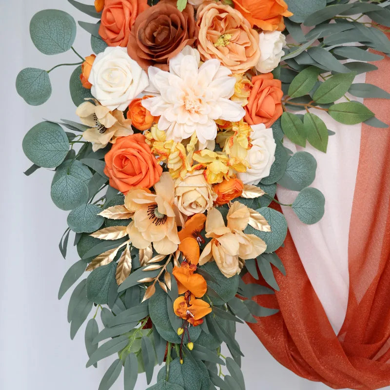 Arch Flower Swag Wedding Decoration Rose Floral