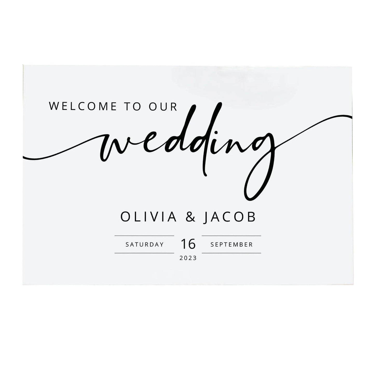 1pcs Engagement Welcome Sign Customized Scene Decoration Wedding Banquet Guidance Sign Wedding Joy Character Background Wall