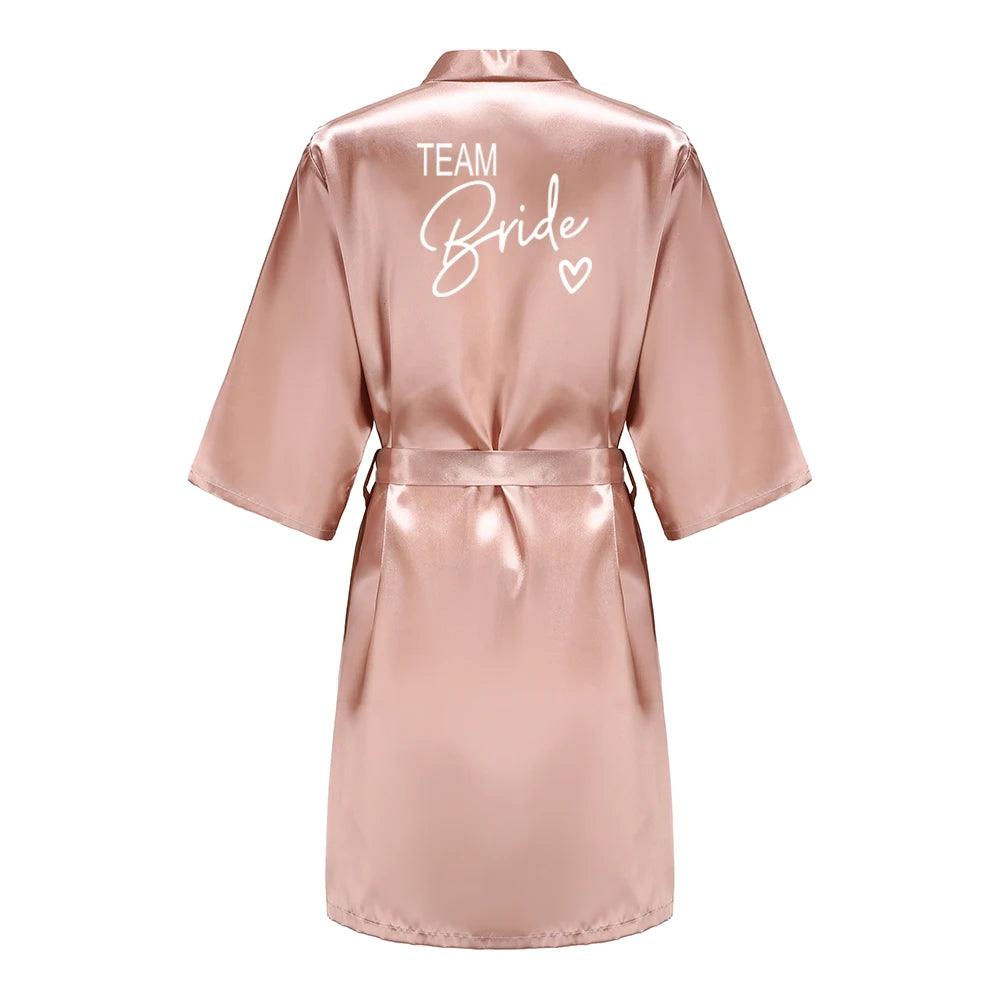 Kimono Satin Robes for the Wedding Party