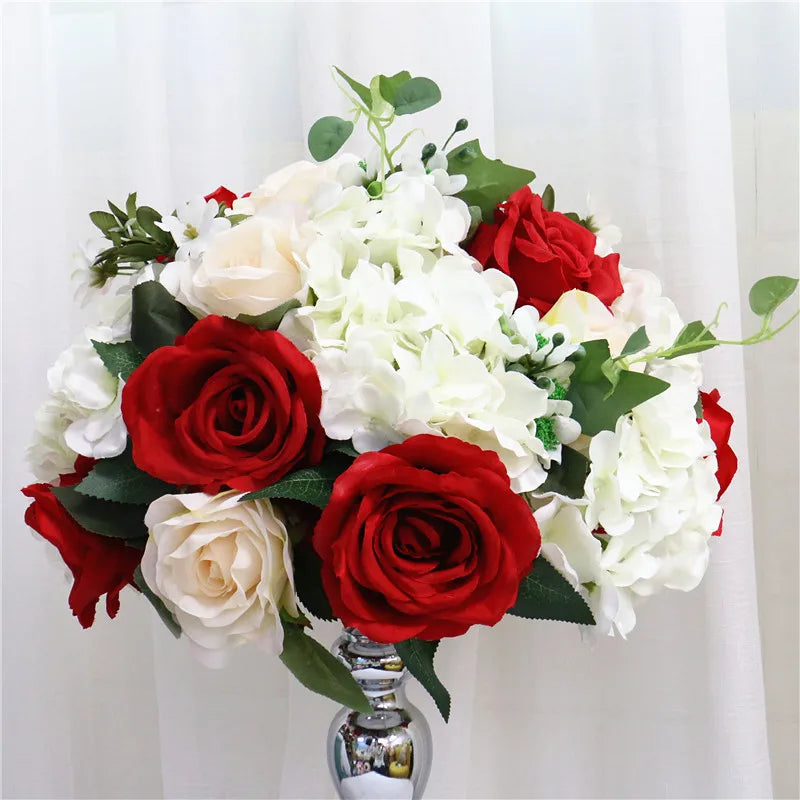 Silk Floral Ball Centerpieces — 35cm, 45cm & 50cm, Multiple Colors and Designs