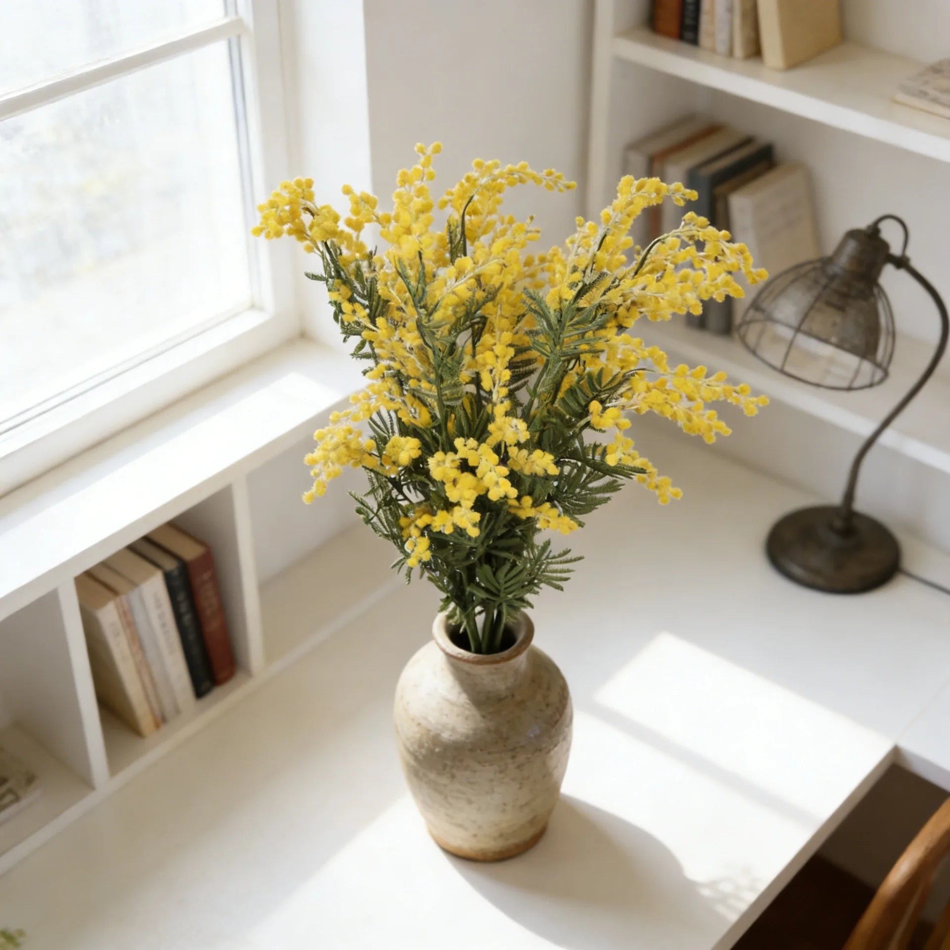 Mimosa Flower Artificial Stem Decor