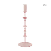 Pink Wedding Table Centerpieces Candle Holder Wedding Decoration Flower Vase Home Decoration Accessories Vases Room Decor