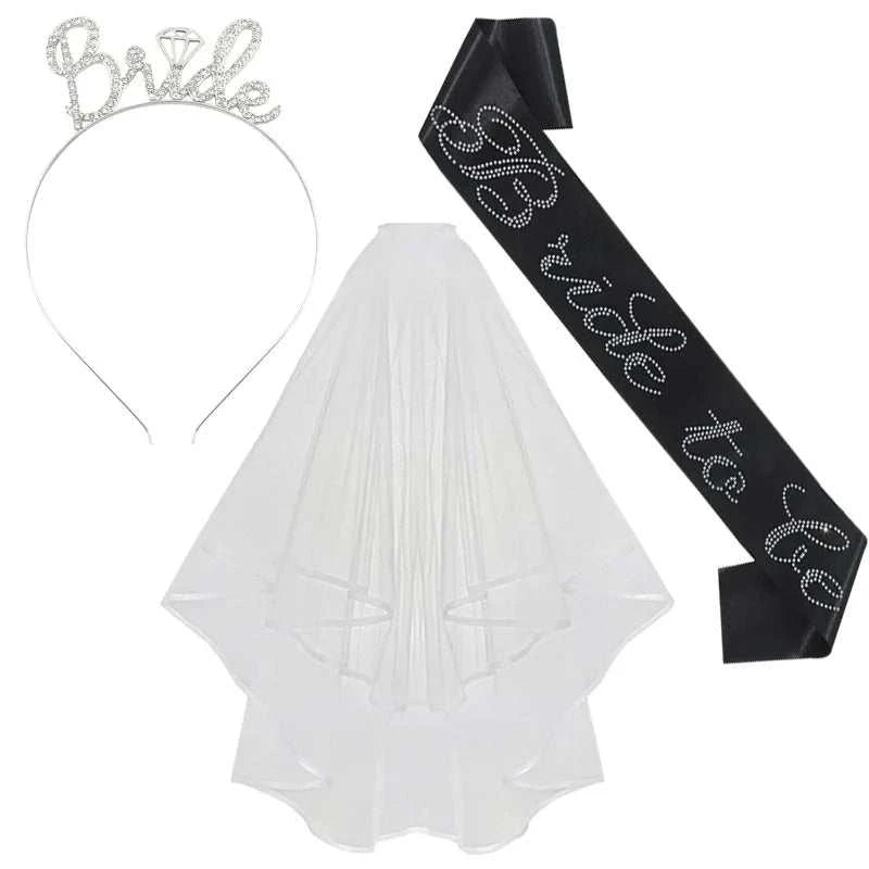 3pcs Wedding Engagement Party Bridal Shower Decorations Supplies Bride