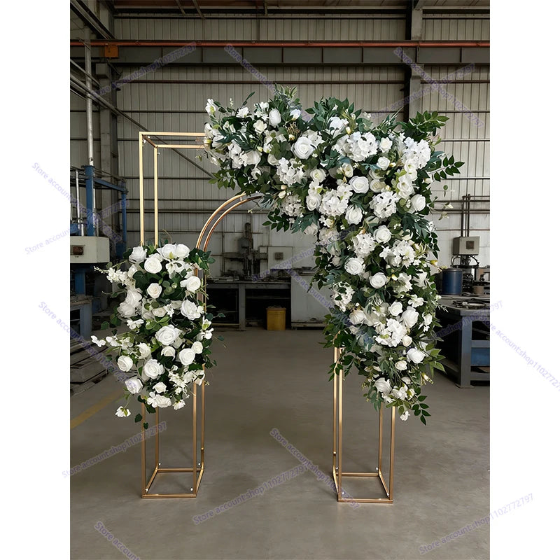 Forest Style Triangle Flower Row Wedding Decoration