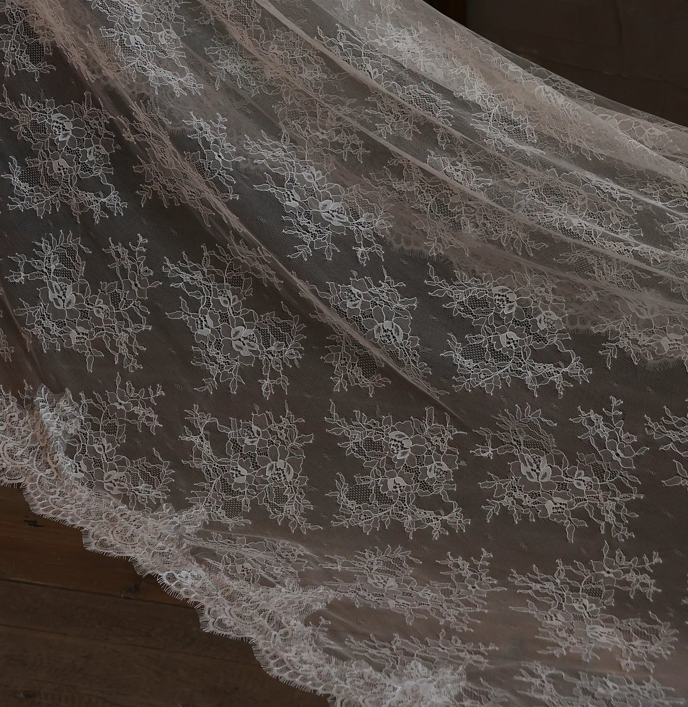 Vintage Lace Chapel Bridal Veil