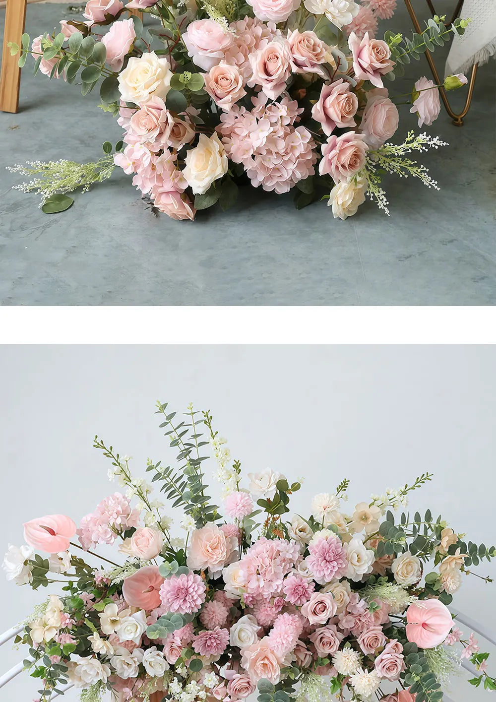 Romantic Pastel Floral Arrangement Set