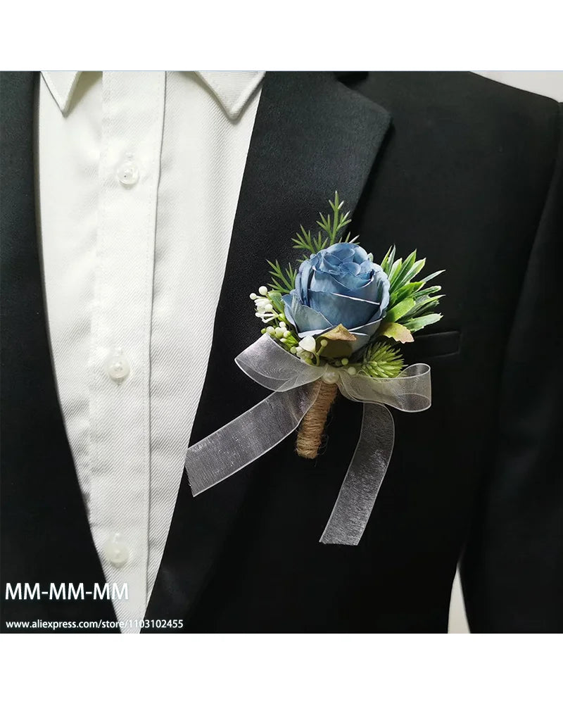 Wedding Boutonniere Corsage Set