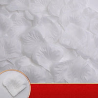 500Ps 5*5CM Artificial White Rose Petal For Wedding Party Decoration Romantic Flower Silk Petals Rosas Para Casamento Supplies