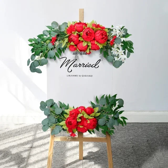 Premium Peony Floral Door Lintel Wedding Decor