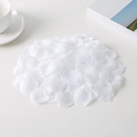 500Ps 5*5CM Artificial White Rose Petal For Wedding Party Decoration Romantic Flower Silk Petals Rosas Para Casamento Supplies