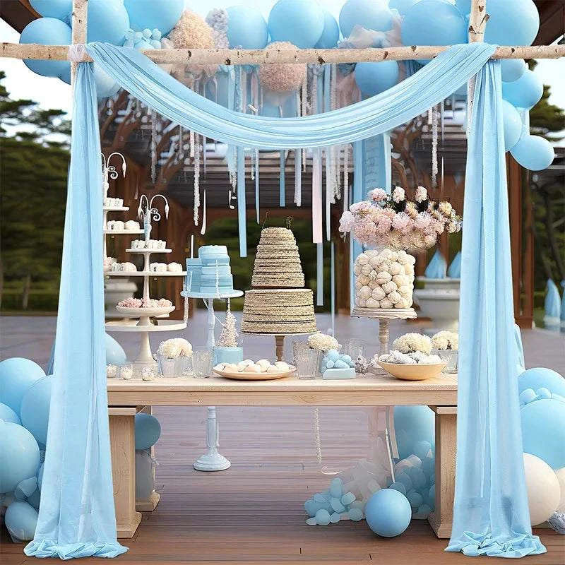 Wedding Arch Drape Chiffon Fabric Draping Curtain Drapery Wedding Stag
