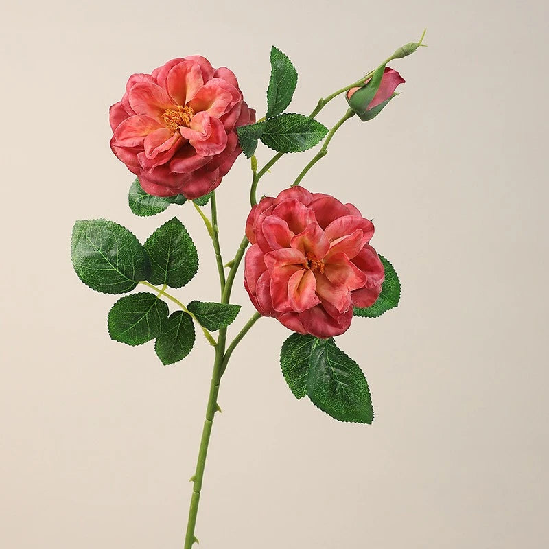 25in Artificial Garden Rose Stems