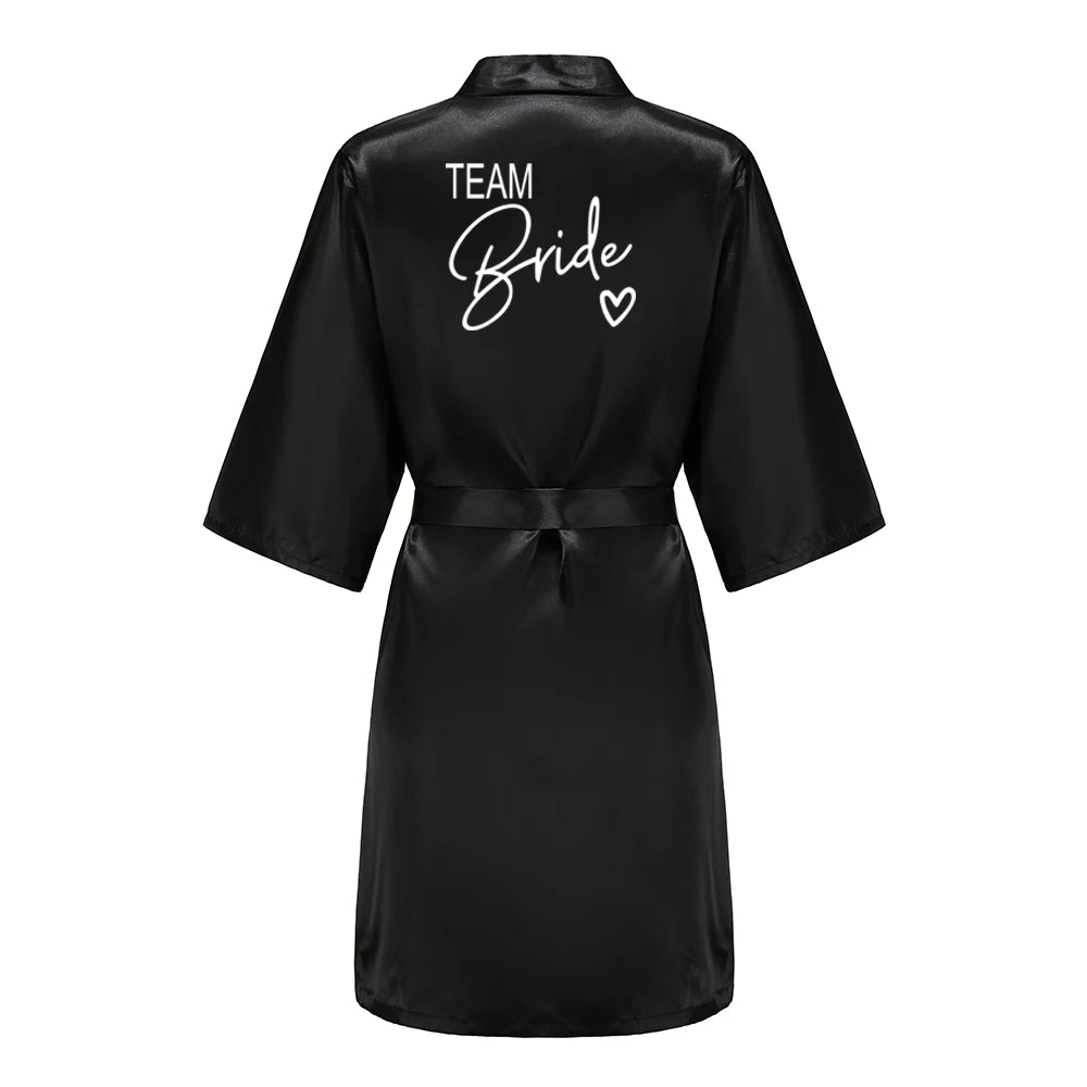 Kimono Satin Robes for the Wedding Party