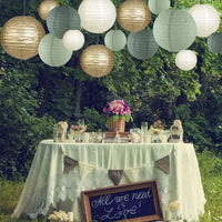 Sage Paper Lantern Wedding Decoration Background Retro Green Lantern S