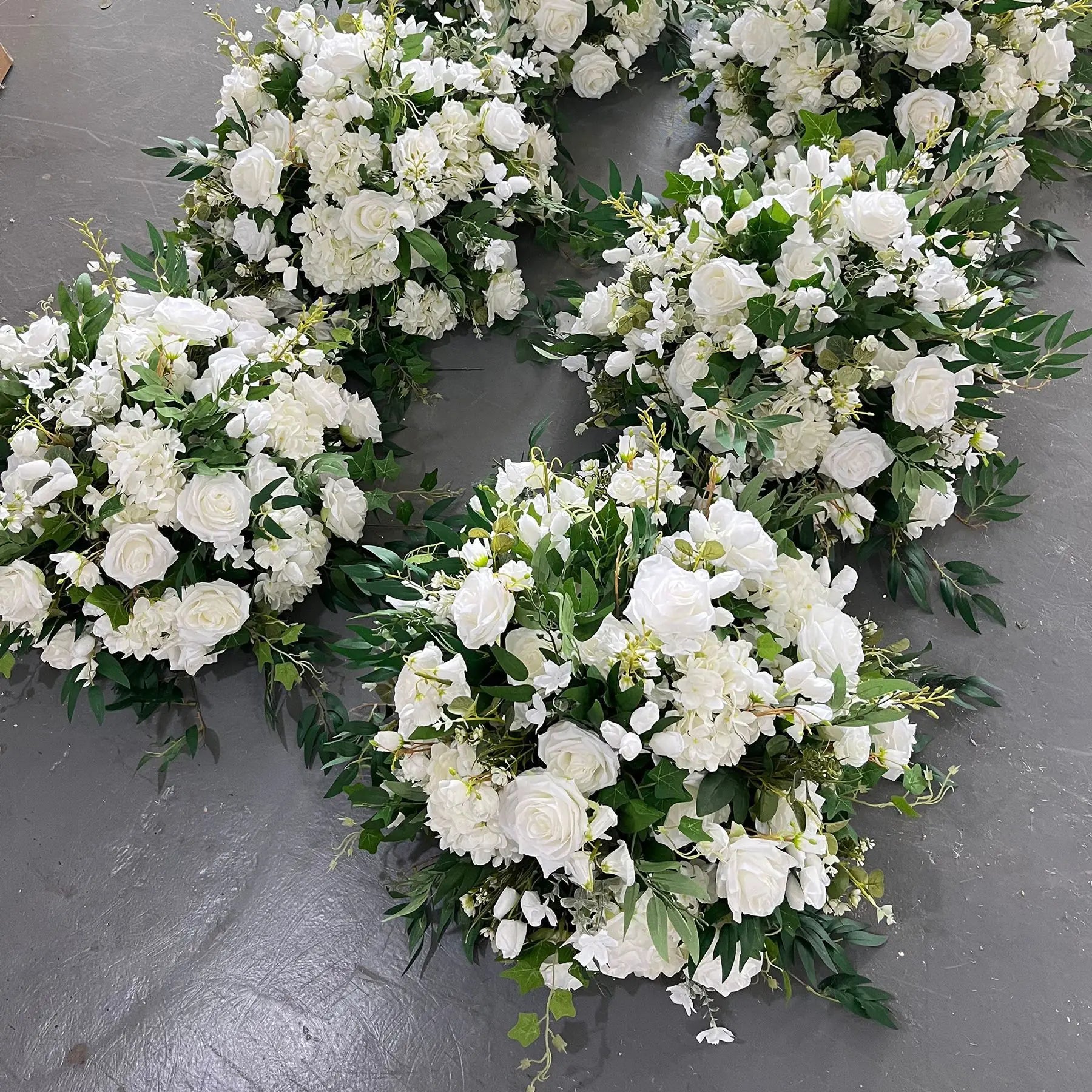 Luxury White Flower Ball Wedding Decoration Piece