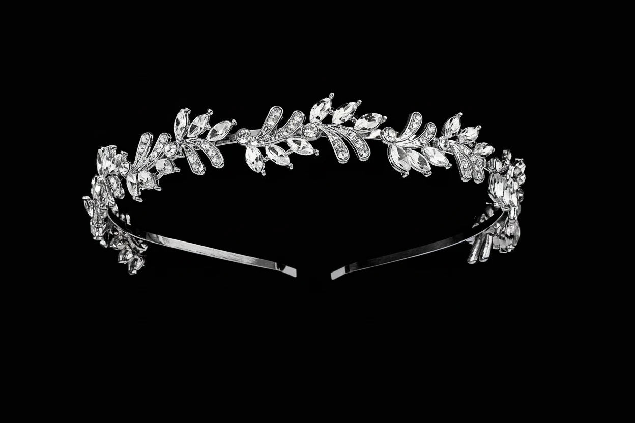 Silver Rhinestone Bridal Headband