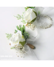 Wedding Boutonniere Corsage Set