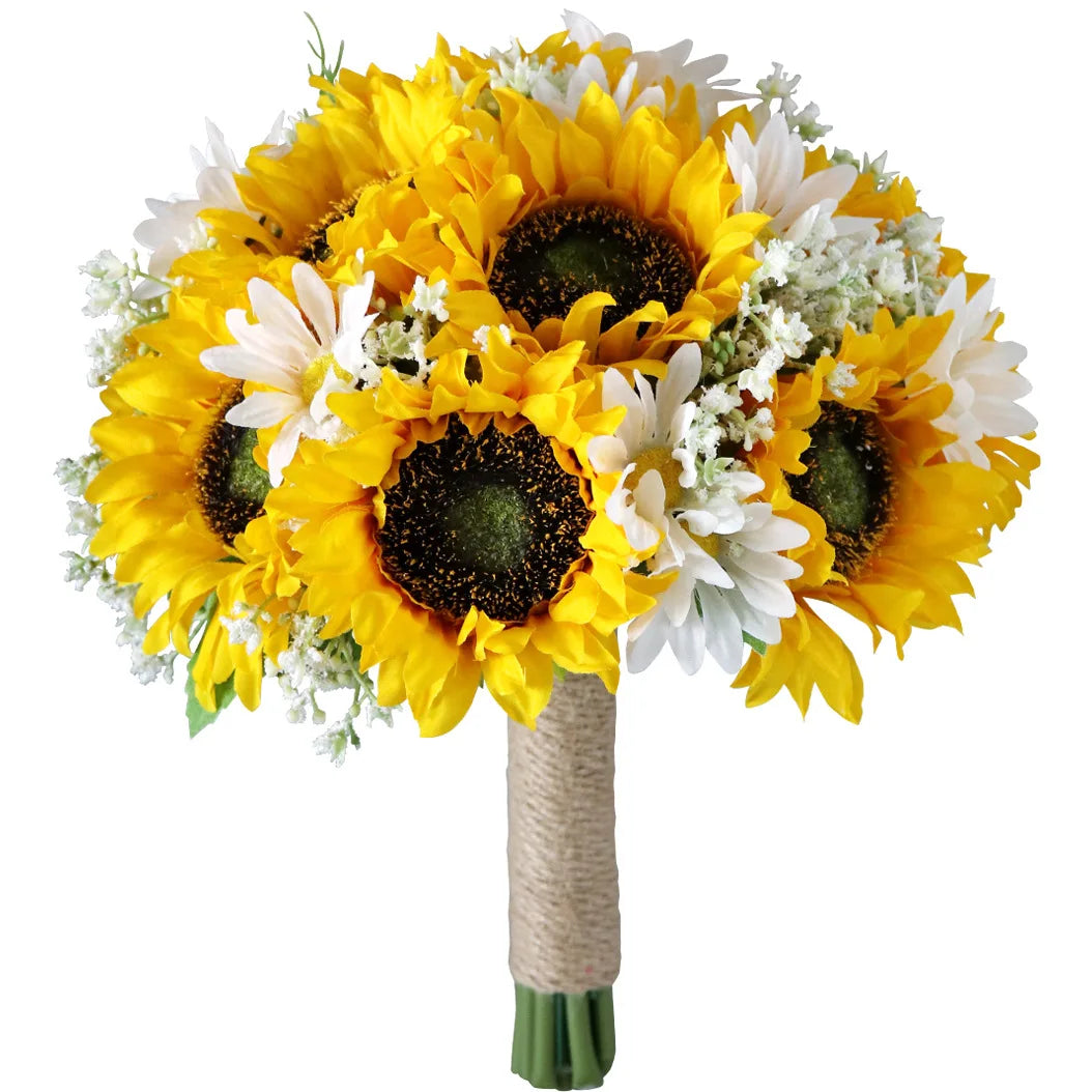 Sunflower Daisy Artificial Flower Bouquet