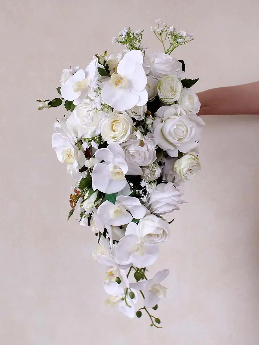 Cascading Artificial Bridal Bouquet