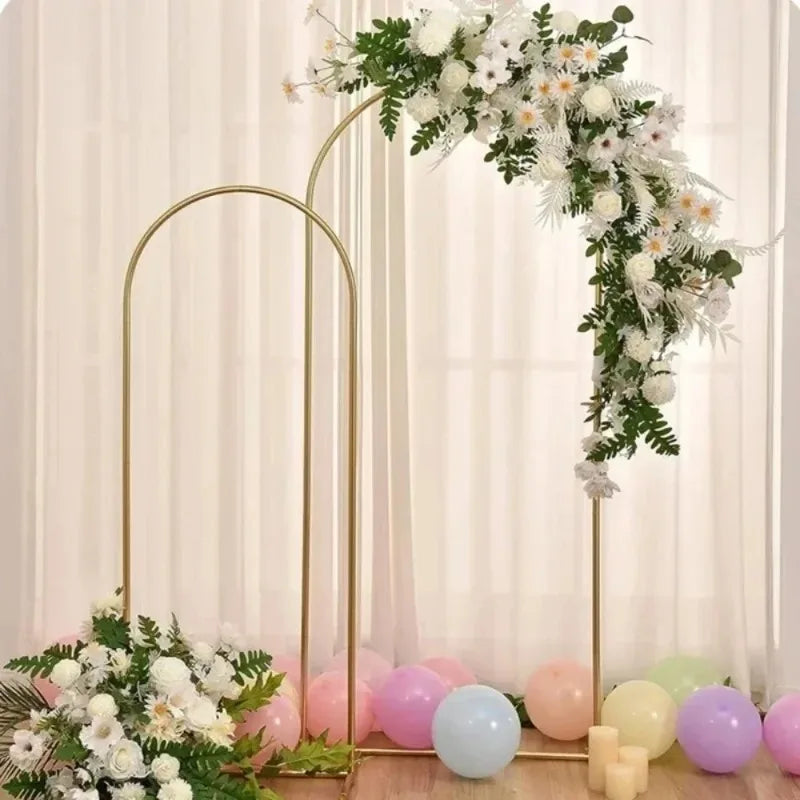Gold Wedding Arch Stand Event Backdrop Frame