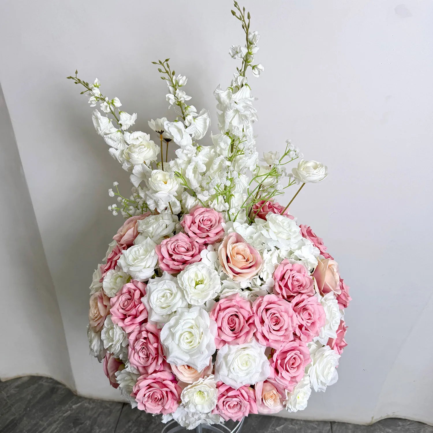 Luxury White Flower Ball Wedding Decoration Piece
