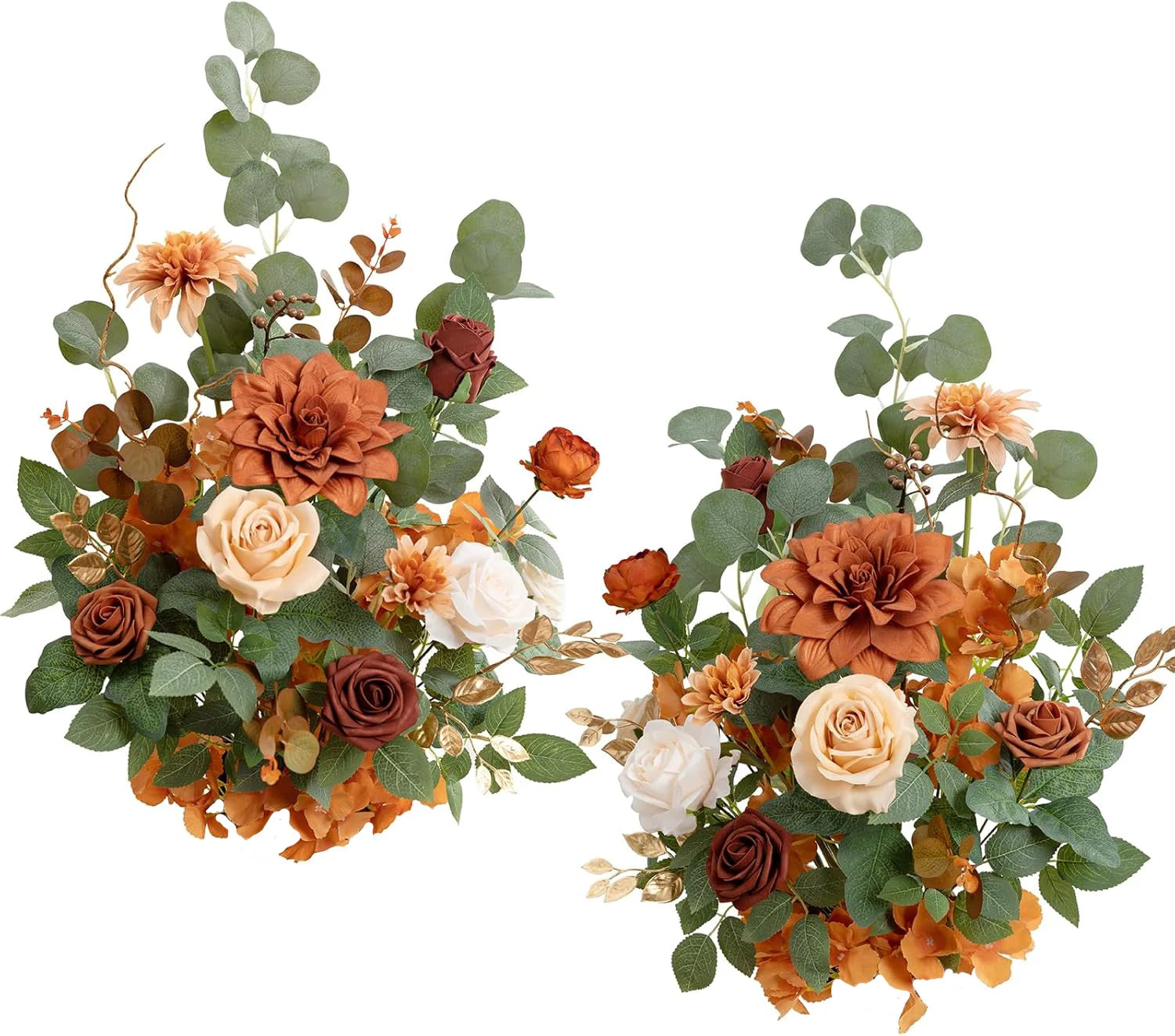 Premium White Green Floral Centerpiece Wedding Decor