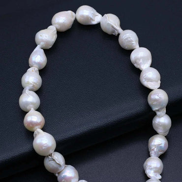 Natural Baroque Pearls Big Bead White Freshwater Pearls Loose Beaded f