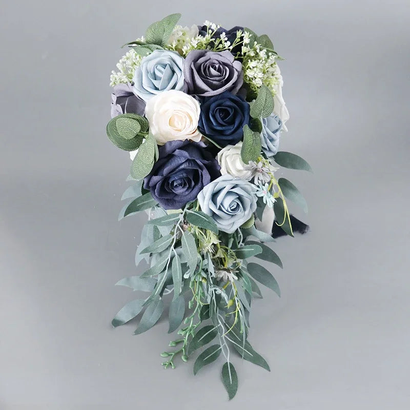 Champagne Waterfall Bridal Bouquet