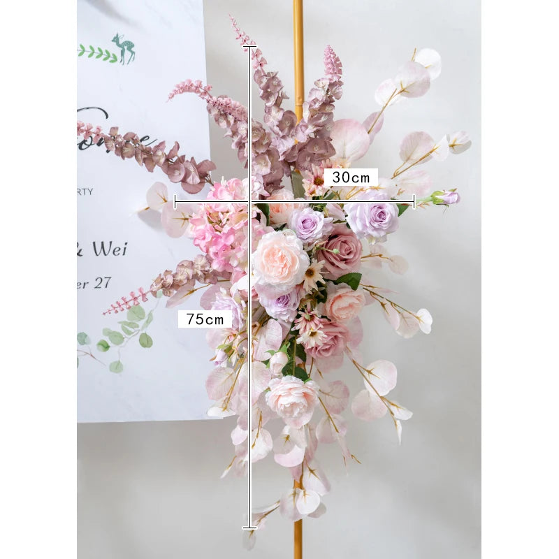 Pink Purple Flower Arrangement Pieces