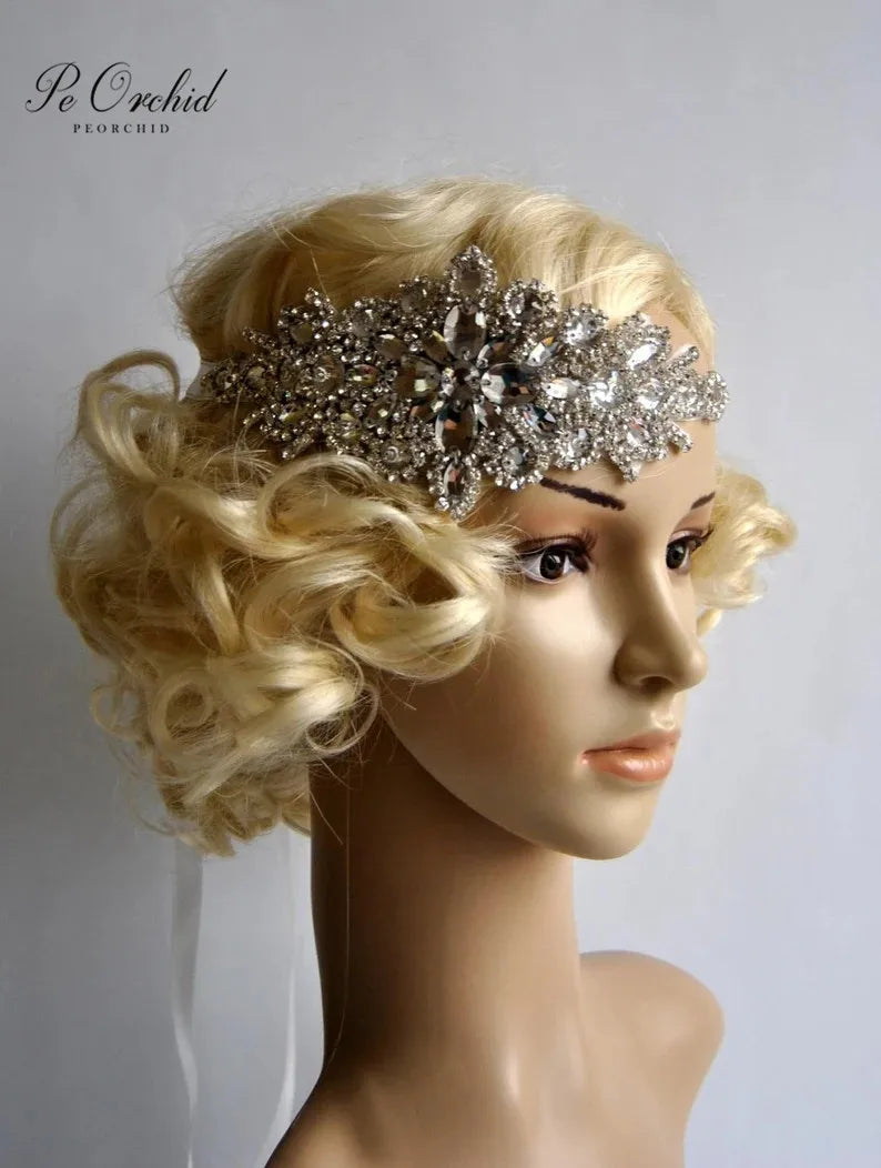 Gatsby Rhinestone Bridal Headband