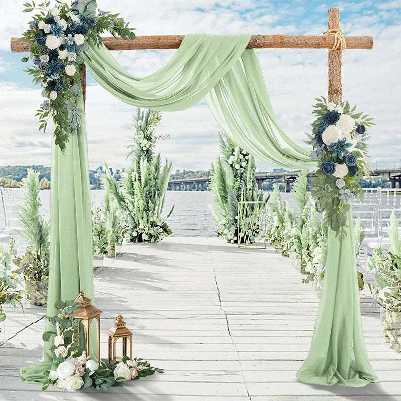 Wedding Arch Drape Chiffon Fabric Draping Curtain Drapery Wedding Stag