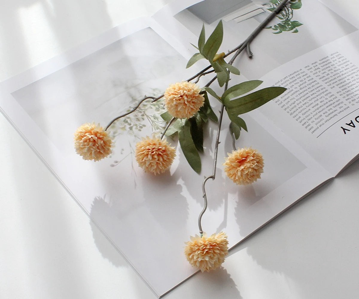 Autumn Dandelion Decorative Flower Stem