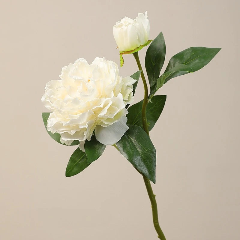 19in Artificial Peony Flower Stem