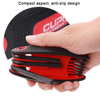 Archery Allen Wrench Tool 9 in 1 Universal Multi Wrench Foldable Inch Repairing Tool Multi Wrench Tool for Archery Adjustment Bo