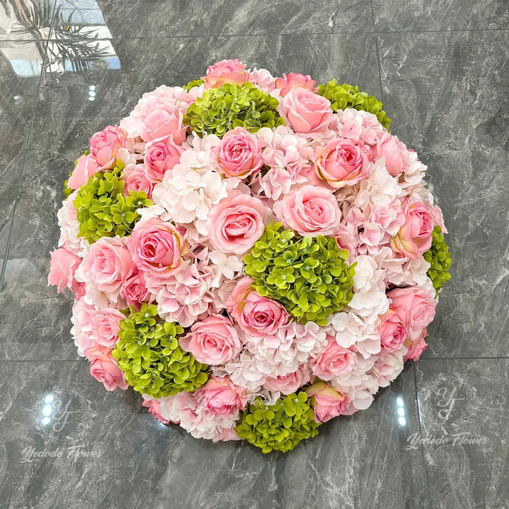 Luxury White Flower Ball Wedding Decoration Piece