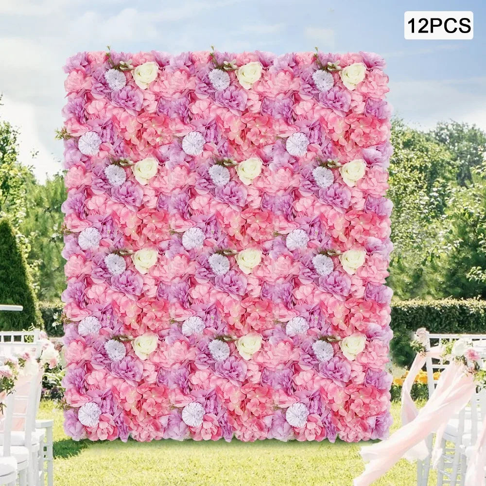 3D Floral Wall Panel Wedding Backdrop Decor