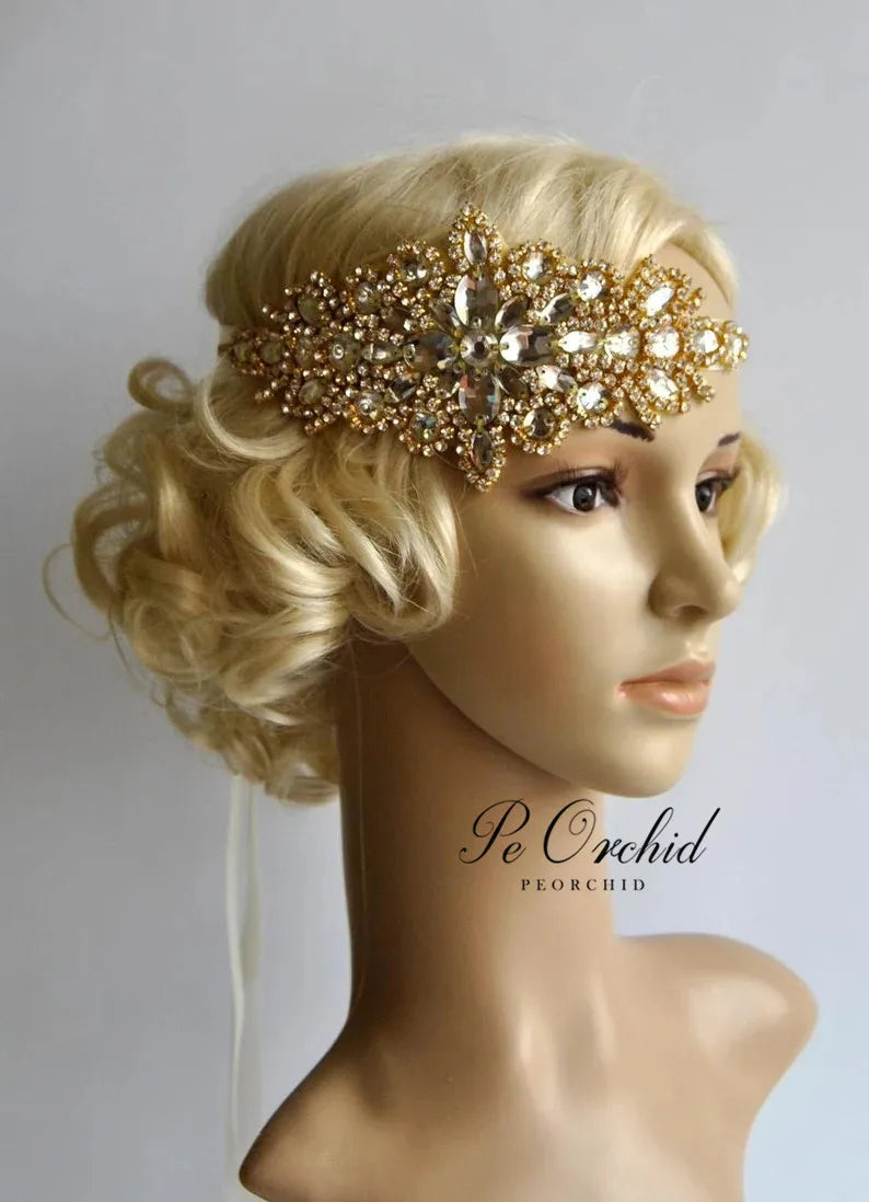 Gatsby Rhinestone Bridal Headband