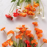 24in Velvet Poppy Artificial Flower
