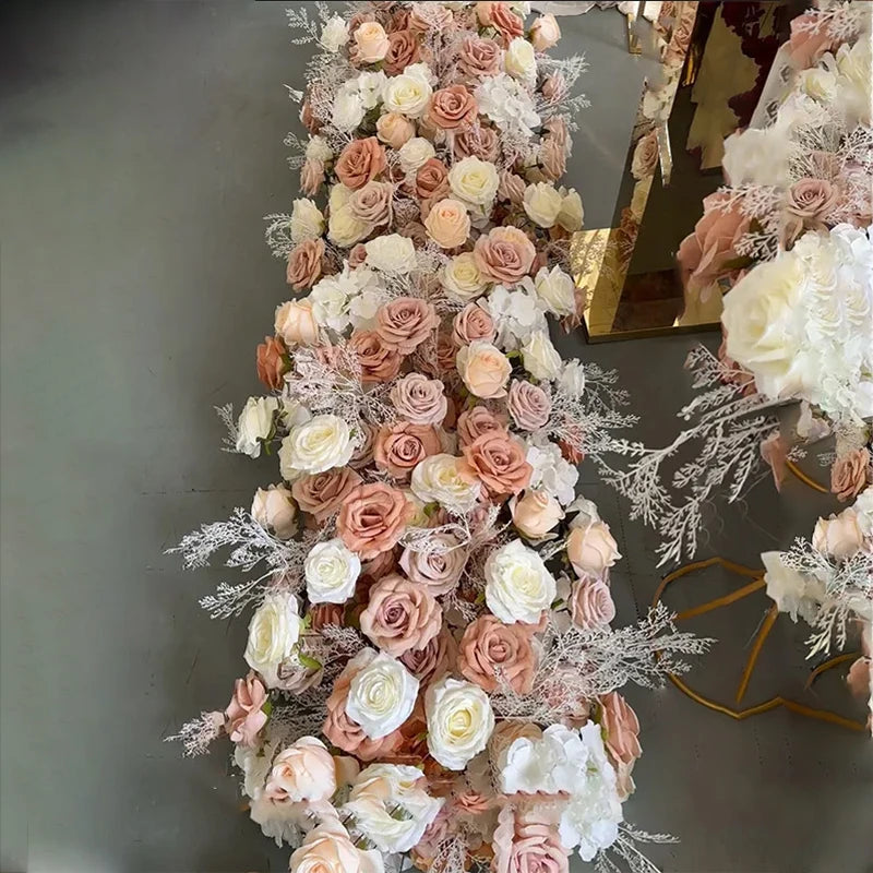 Champagne Floral Ball Wedding Centerpiece Decor