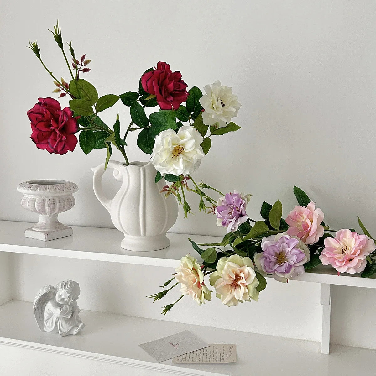 Decorative Retro Rose Floral Bouquet