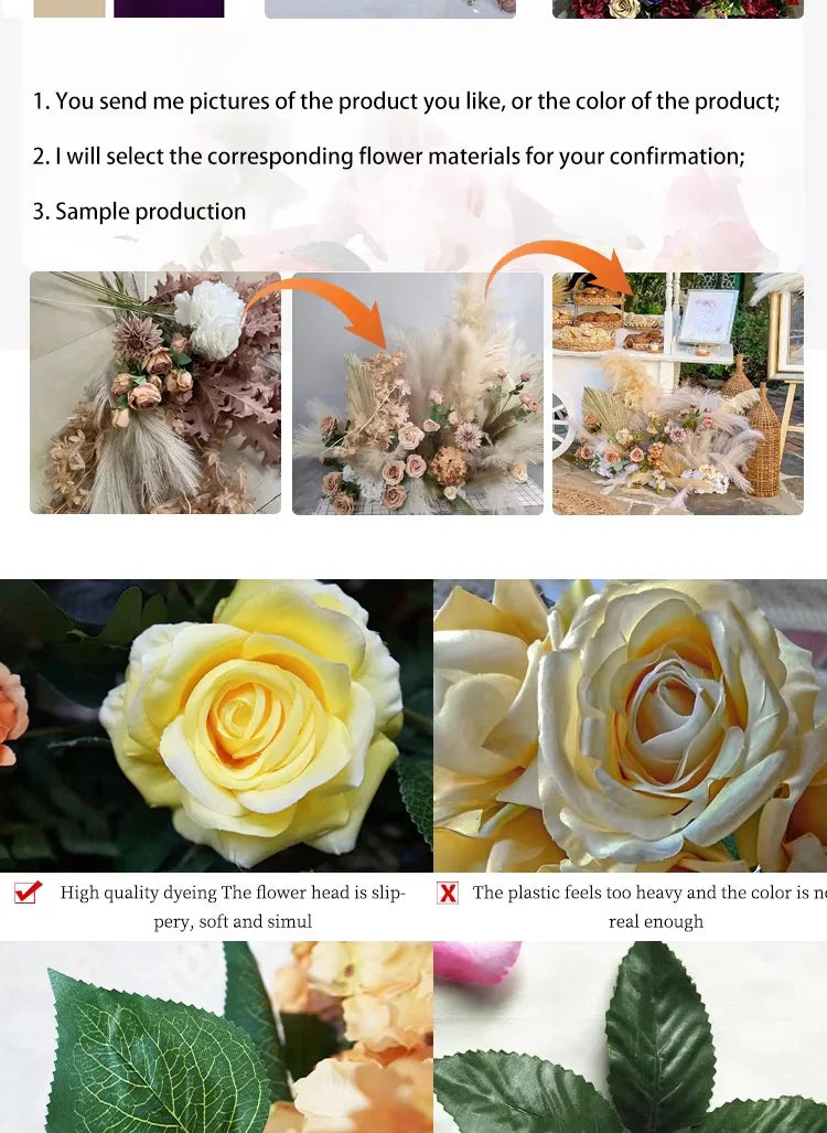 Premium Rose Floral Ball Wedding Table Decor