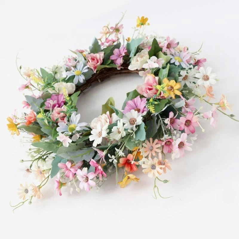Pastel Springtime Front Door Wreath