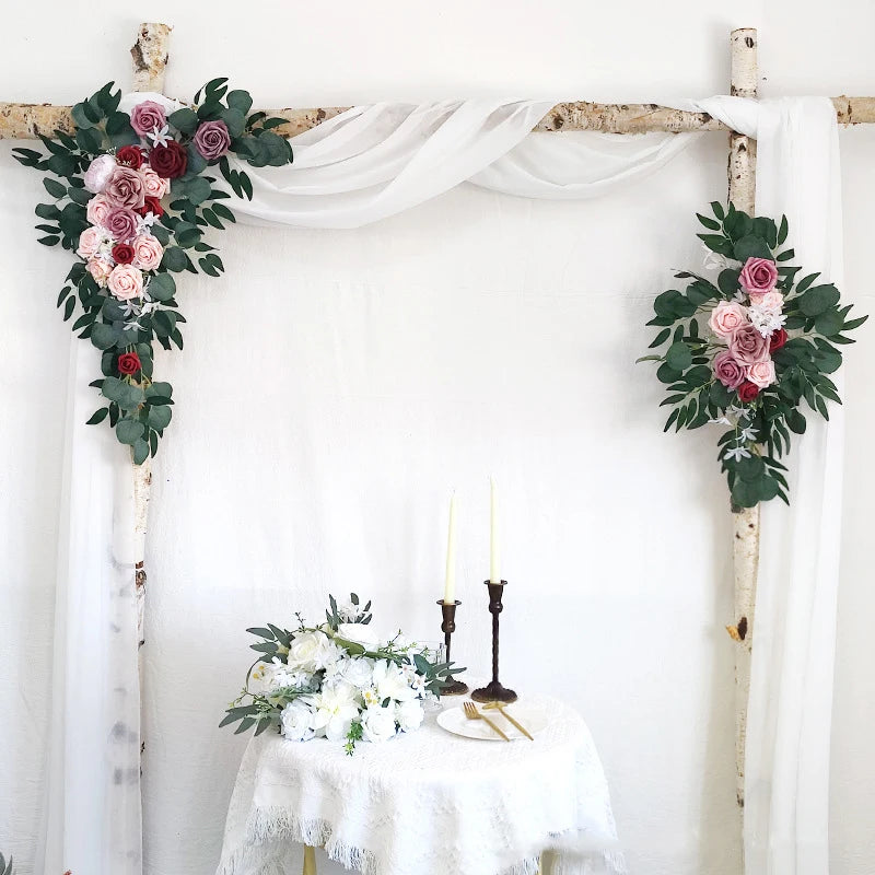 Arch Flower Swag Wedding Decoration Rose Floral
