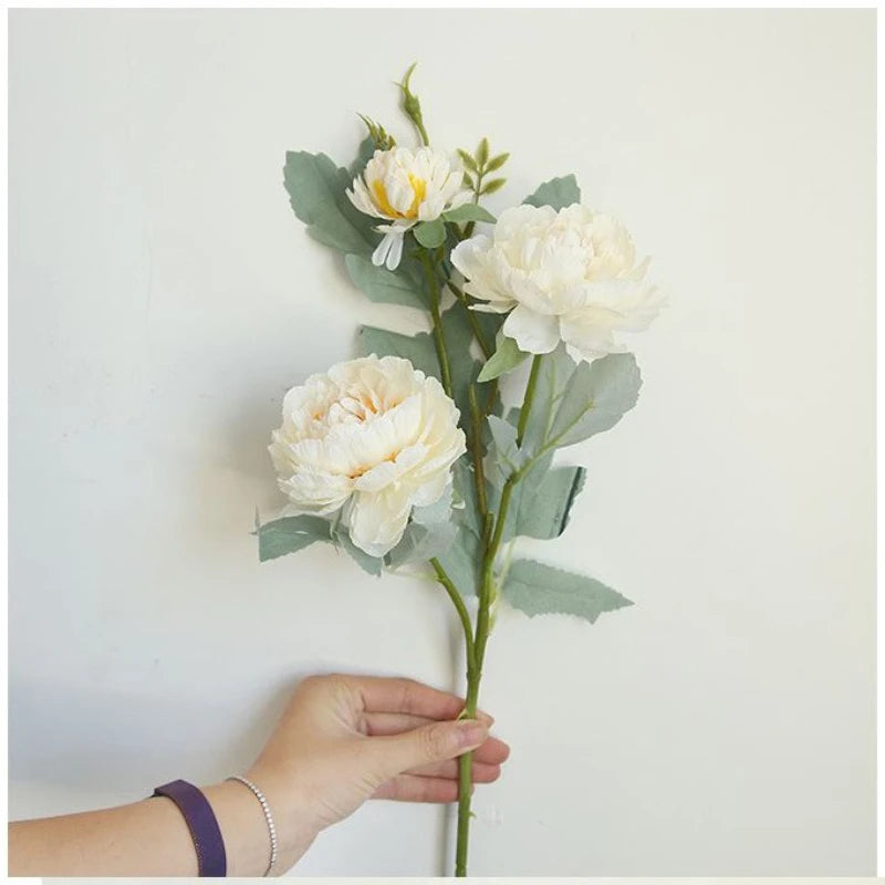 26in Artificial Peony Flower Stems