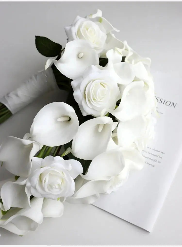 White Calla Lily Bridal Bouquet