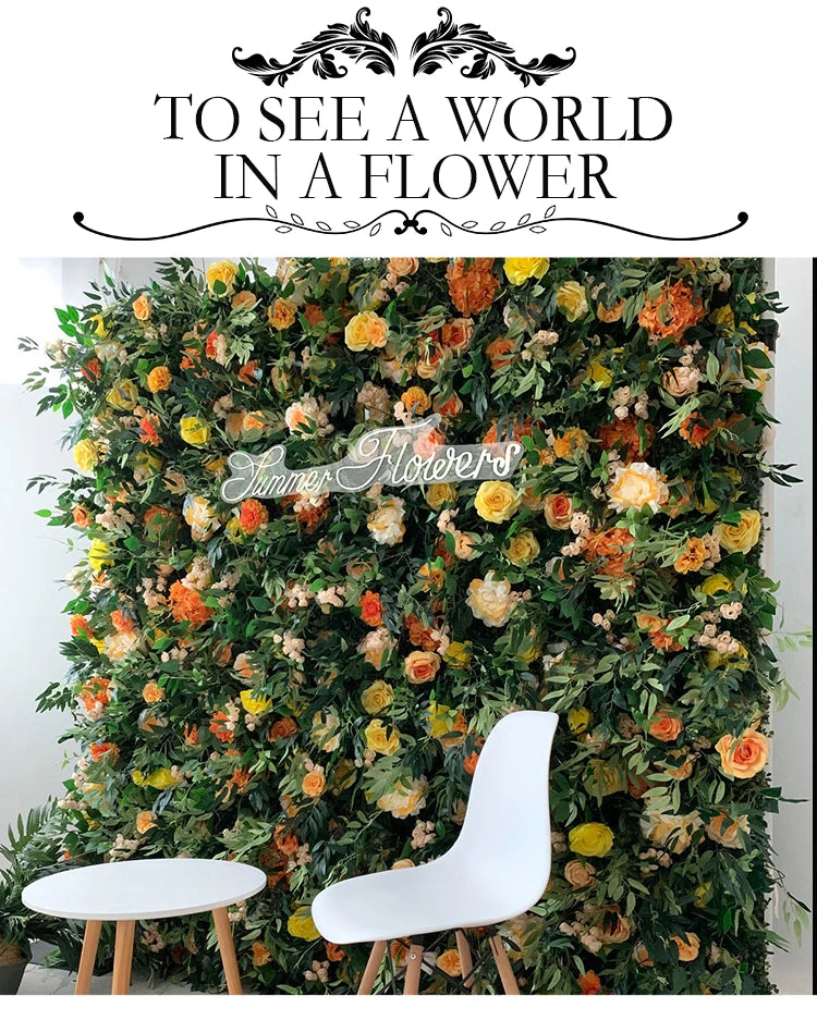 Luxury Rose Floral Wall Backdrop Event Decor